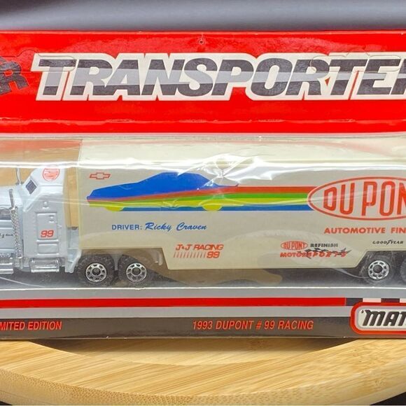 1993 DuPont #99 racing 1:64 scale limited addition semi rig NIOB by Matchbox - Picture 5 of 9